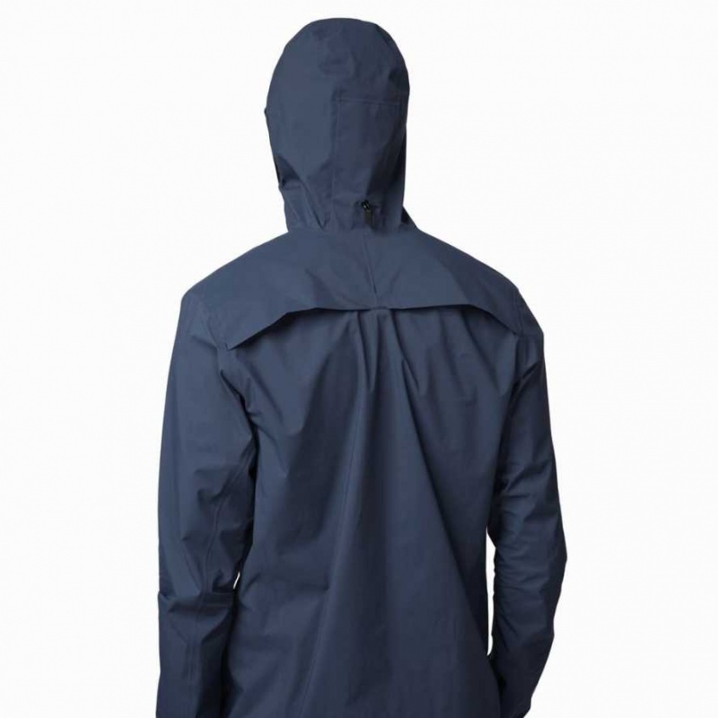 Navy On Waterproof Anorak Men's Jackets | JCG340765