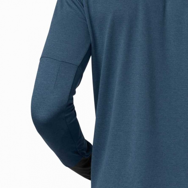 Navy On Weather Men's Running Shirts | MHQ150748