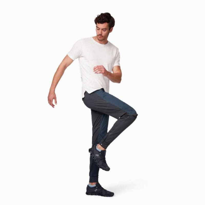 Navy / Black On Men's Running Pants | MJW279164