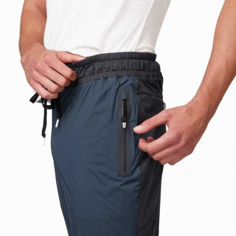 Navy / Black On Men's Running Pants | MJW279164