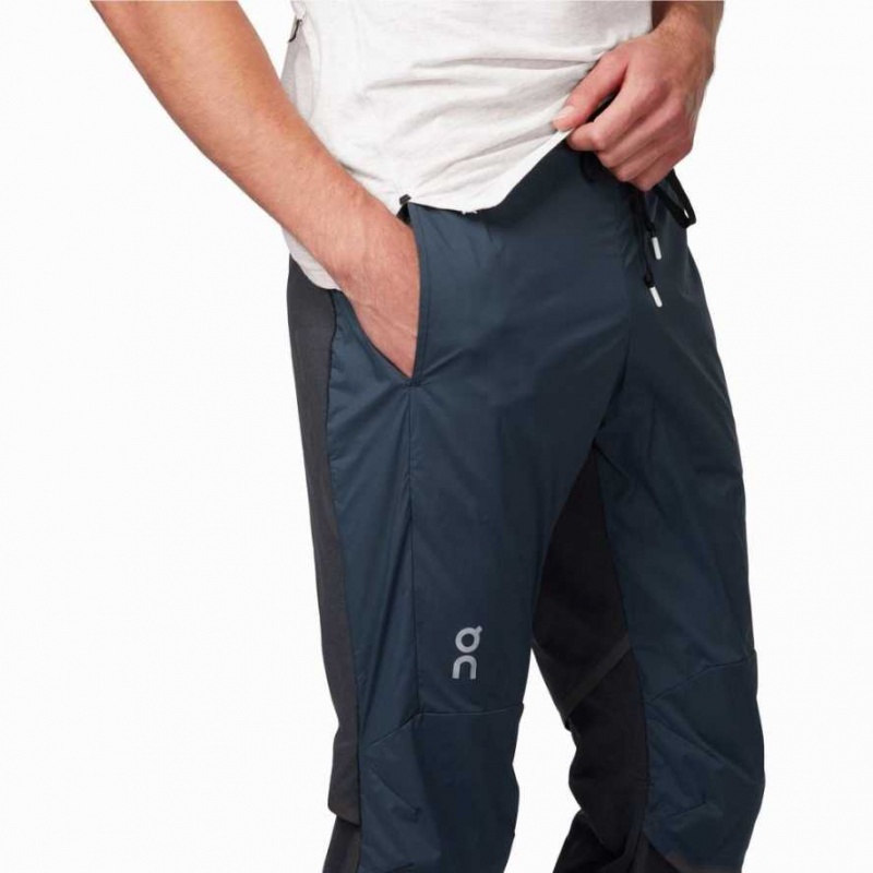 Navy / Black On Men's Running Pants | MJW279164