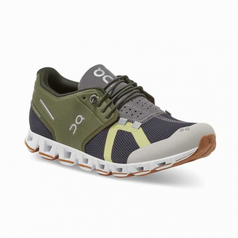 Navy / Green On Cloud 70 | 30 Women's Road Running Shoes | UOT891572