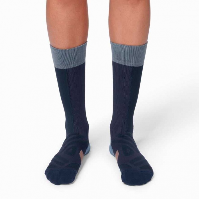 Navy / Purple On High Socks | MAT250978