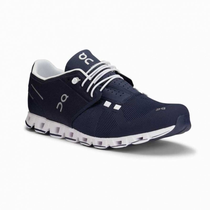 Navy / White On Cloud Men's Road Running Shoes | CGU321560