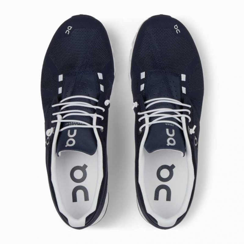 Navy / White On Cloud Men's Road Running Shoes | CGU321560