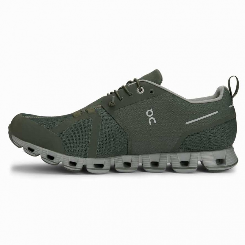 Olive On Cloud Waterproof Men's Road Running Shoes | FHA754390