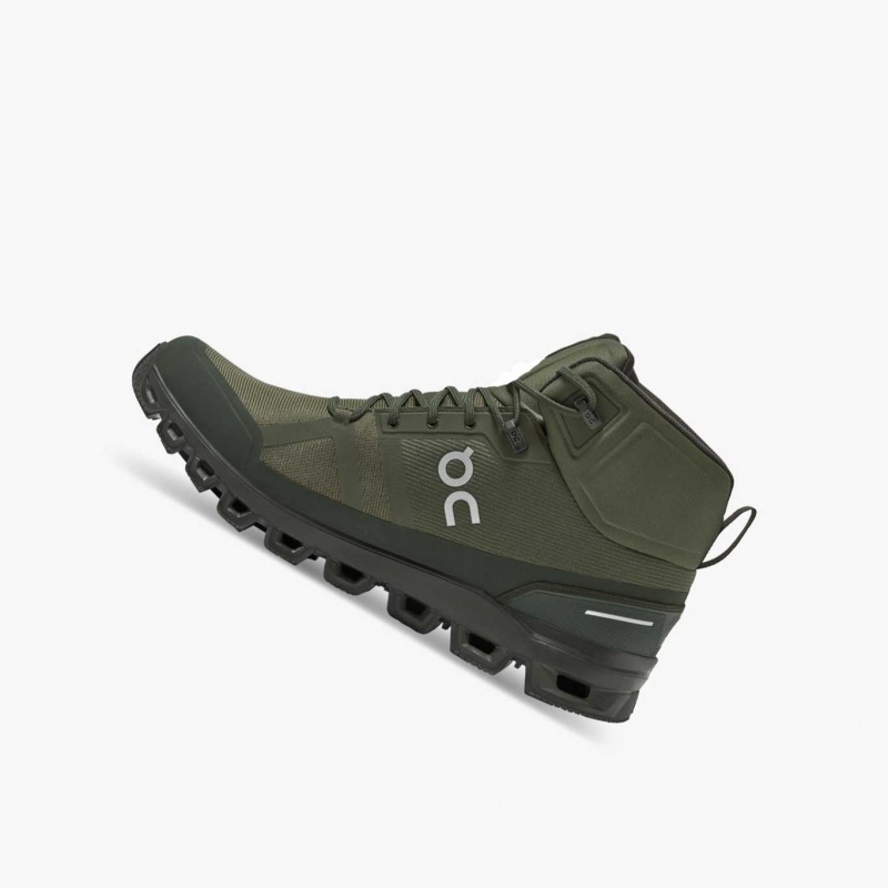 Olive On Cloudrock Waterproof Men's Hiking Boots | TJR496832