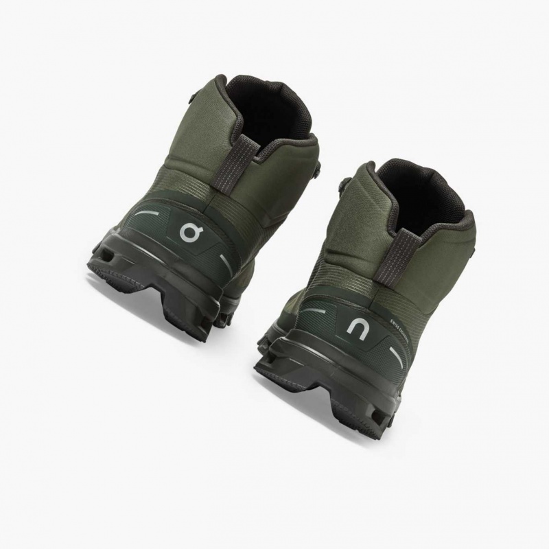 Olive On Cloudrock Waterproof Men's Hiking Boots | TJR496832