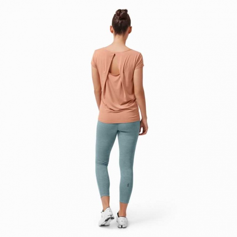 Orange On Active Breathe Women's T-shirts | HLN637851