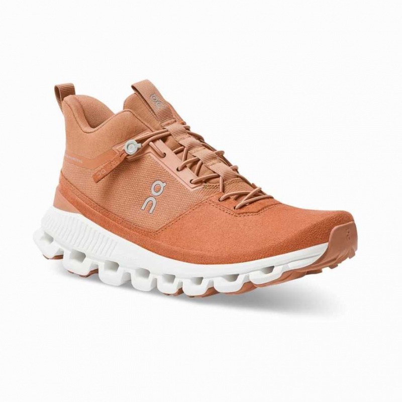 Orange On Cloud Hi Women's Sneakers | JCZ487516