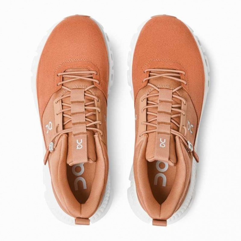 Orange On Cloud Hi Women's Sneakers | JCZ487516