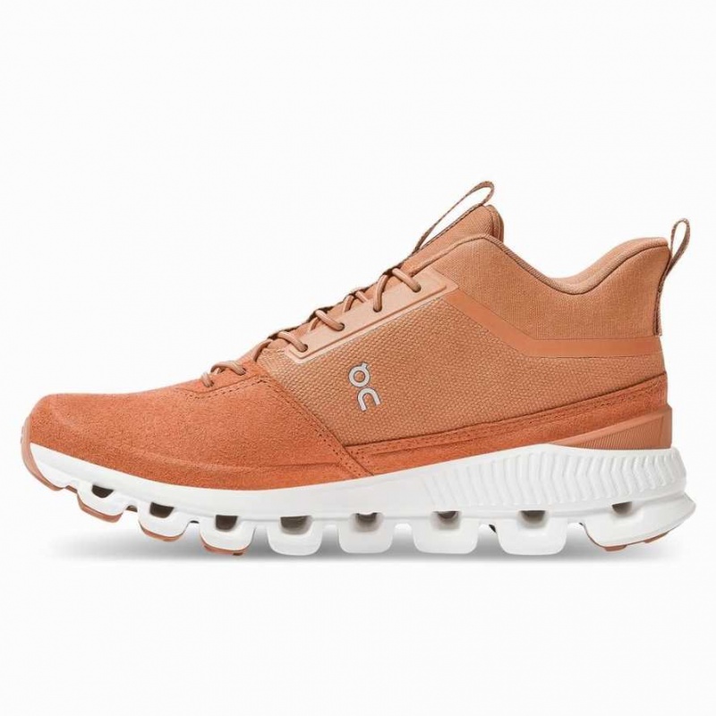 Orange On Cloud Hi Women's Sneakers | JCZ487516