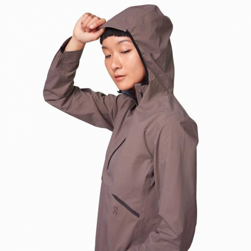 Purple On Waterproof Anorak Women's Jackets | JQO051832