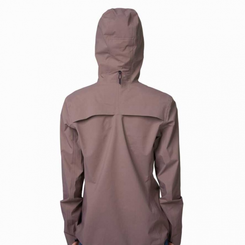 Purple On Waterproof Anorak Women's Jackets | JQO051832