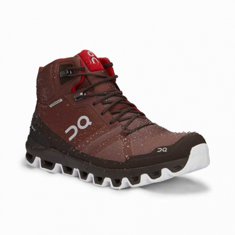 Red On Cloudrock Waterproof Men's Hiking Boots | JID058249