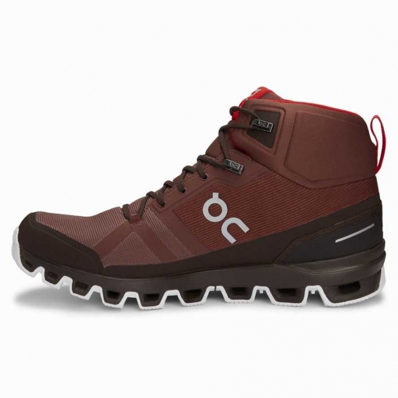 Red On Cloudrock Waterproof Men's Hiking Boots | JID058249