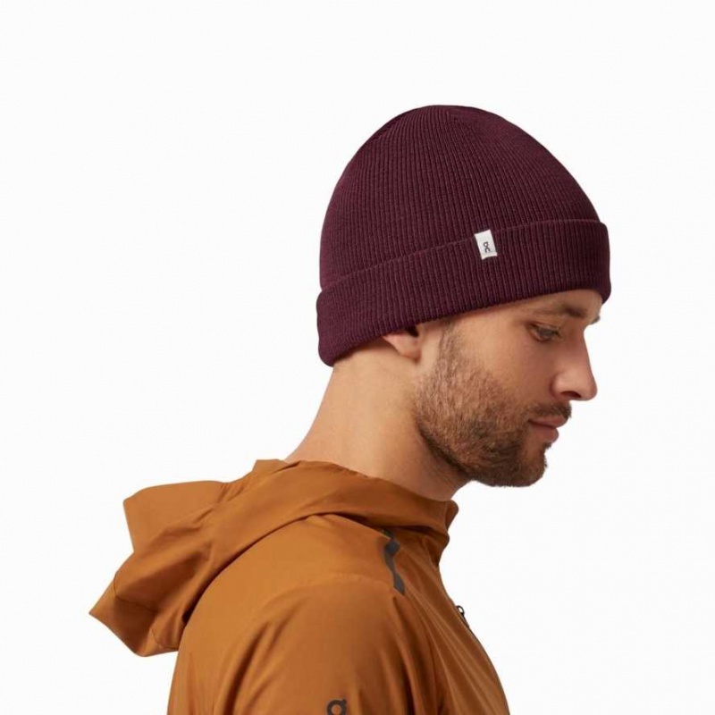 Red On Merino Beanie | MEN158037