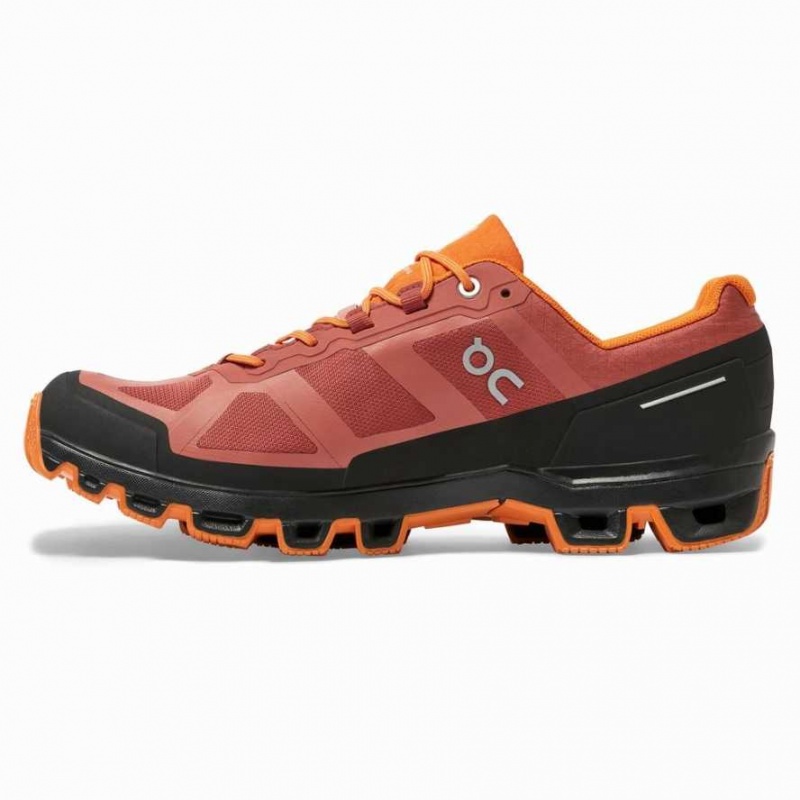 Red / Orange On Cloudventure Waterproof Men's Trail Running Shoes | LUJ547963