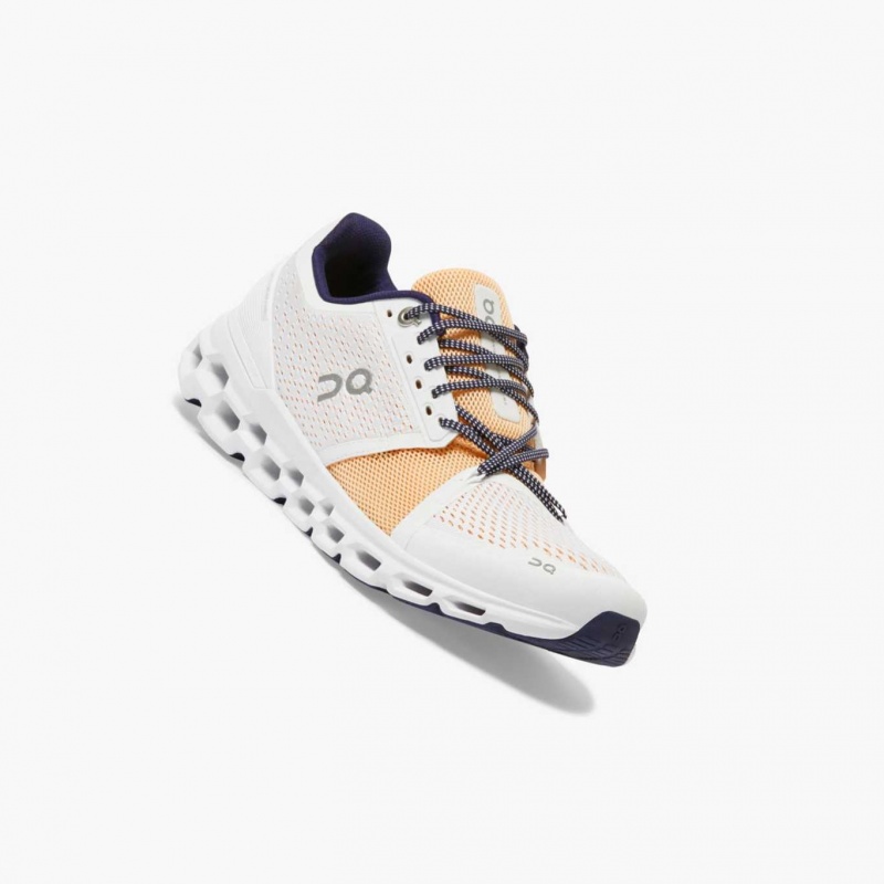 White On Cloudstratus Women's Road Running Shoes | EWO827534