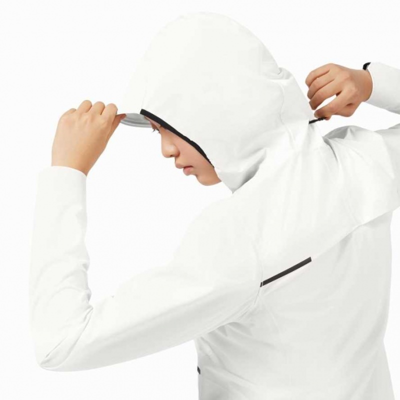 White On Waterproof Anorak Women's Jackets | KHJ475186