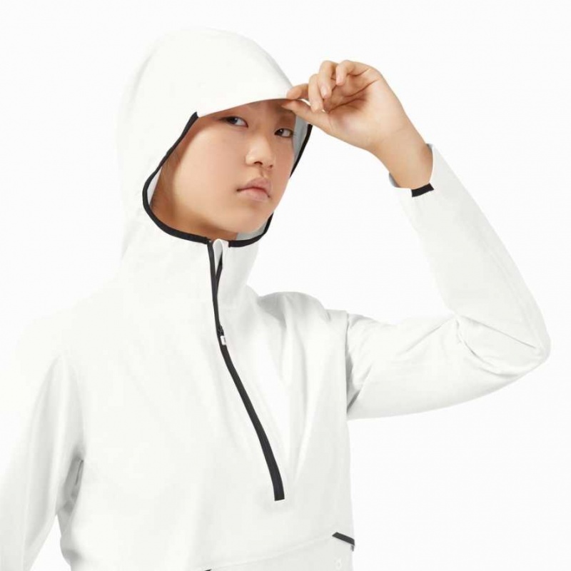 White On Waterproof Anorak Women's Jackets | KHJ475186