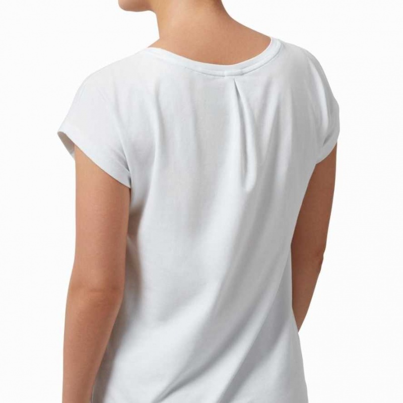 White On Women's T-shirts | EFD058273