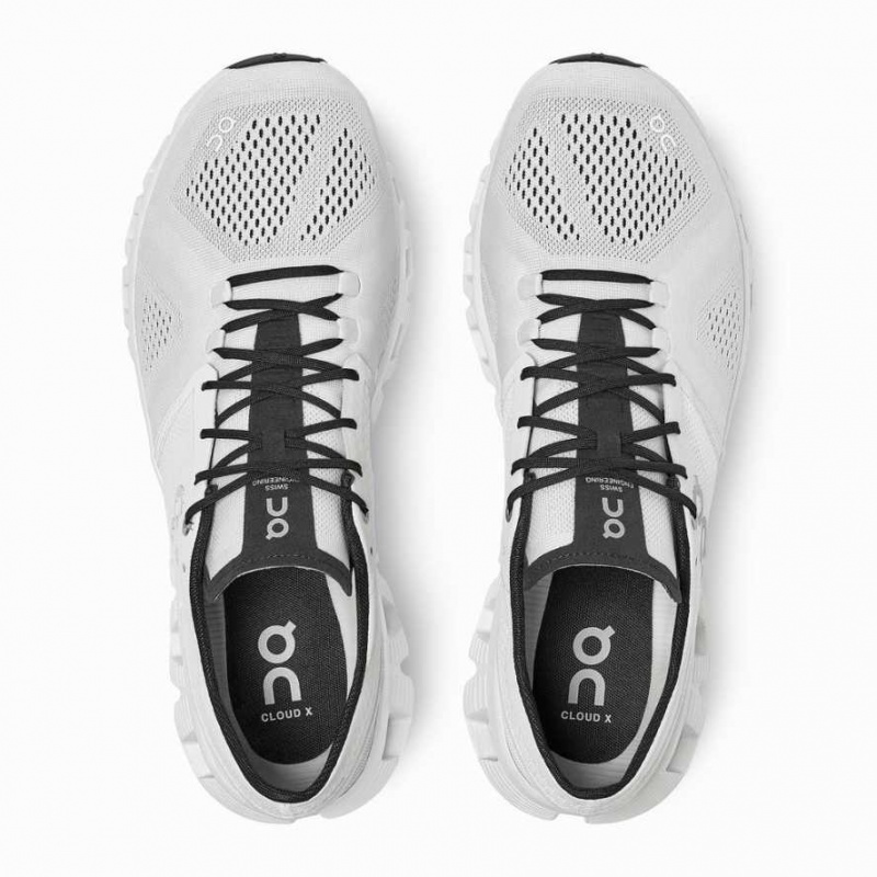 White / Black On Cloud X Men's Training Shoes | STI683925