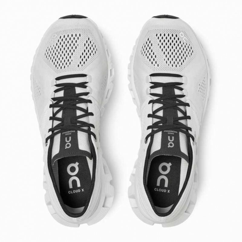 White / Black On Cloud X Women's Training Shoes | LSR310529