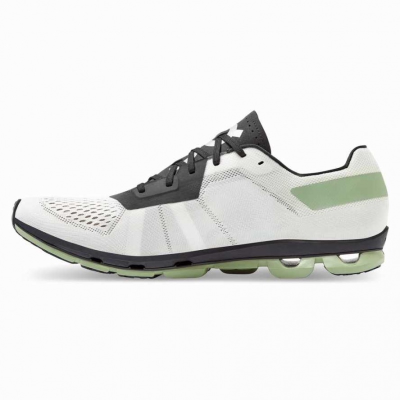 White / Black On Cloudflash Men's Road Running Shoes | QEW173968