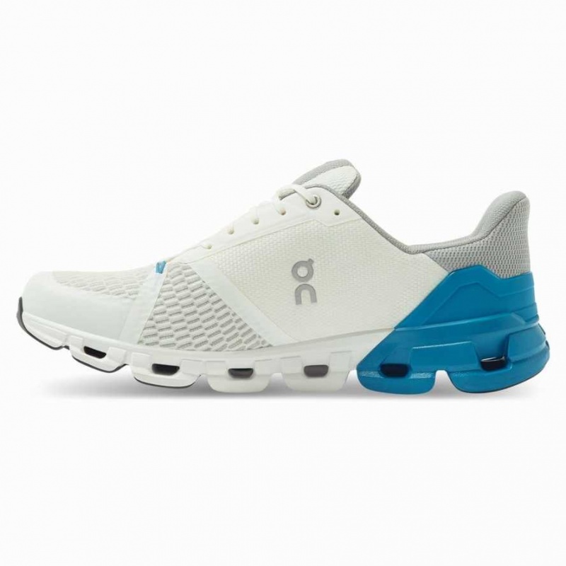 White / Blue On Cloudflyer Men's Road Running Shoes | RSB913640