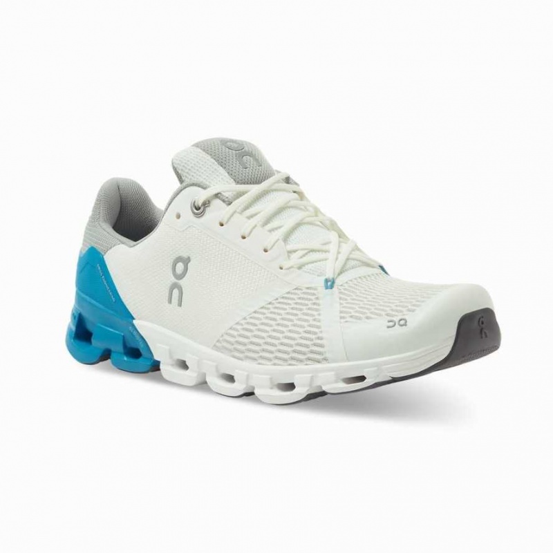 White / Blue On Cloudflyer Men's Road Running Shoes | RSB913640